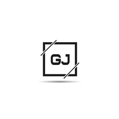 Initial Letter GJ Logo Template Design
