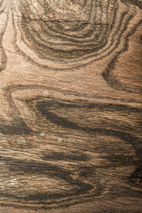 Vintage brown scratched wooden board