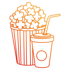 delicious pop corn and soda