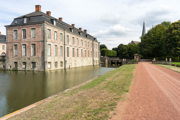 Naklejka premium Beloeil castle and gardens, in Hainaut province, Belgium