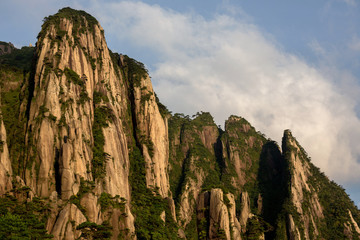 Sanqingshan, Mount Sanqing National Park - Jiangxi Province China. National Geopark and Sacred Taoist Mountain, UNESCO World Heritage. Exotic Pine Trees, Yellow Granite Mountains, similar to Huangshan