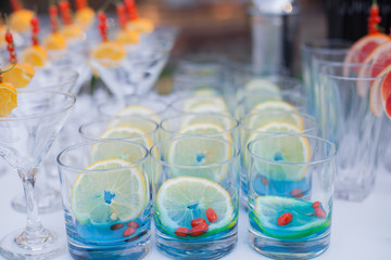 Beautiful Wedding decorations and candy bar