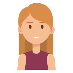 beautiful and young woman character