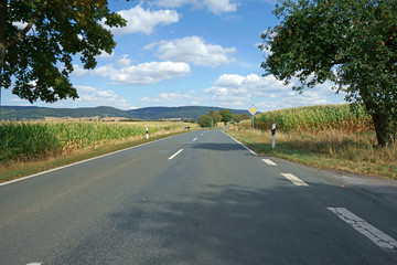 Landstrasse in Niedersachsen