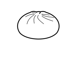 まんじゅう(線画)