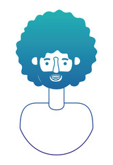 young man with afro avatar character