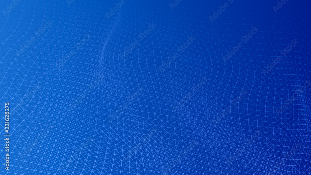 Aufkleber Abstract lines background. Connection structure. Geometric background. Abstract polygonal space. 4k rendering.