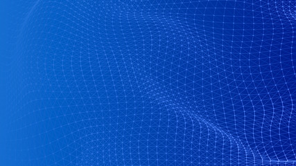 Naklejka premium Abstract lines background. Connection structure. Geometric background. Abstract polygonal space. 4k rendering.