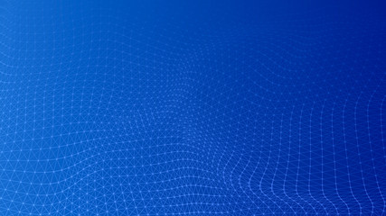 Abstract lines background. Connection structure. Geometric background. Abstract polygonal space. 4k rendering.