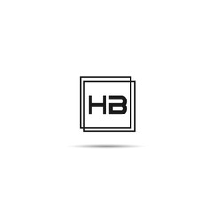 Obraz premium Initial Letter HB Logo Template Design