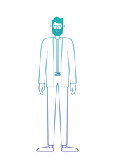 young man with beard avatar character