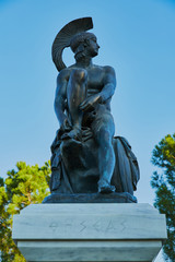 Obraz premium Statue of the ancient king of Athens Greece Theseus