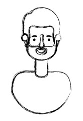 young man with beard avatar character