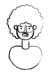 young man with afro avatar character