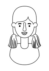 beautiful and young woman character