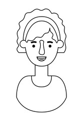 beautiful and young woman character