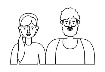 couple avatar characters icons