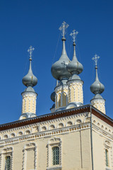 Fototapeta premium Domes Smolensk Church is one of the monuments of Suzdal