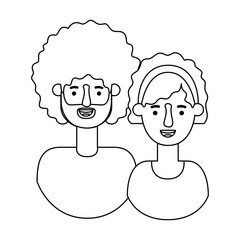 couple avatar characters icons