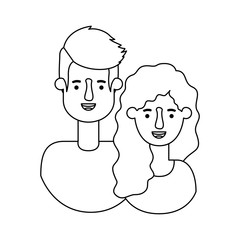 couple avatar characters icons