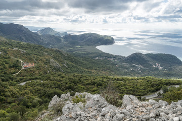 Areal view in Montenegro