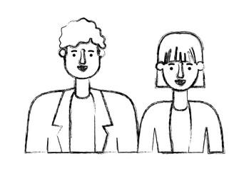 couple avatar characters icons