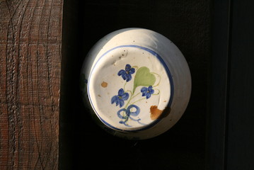 Bouton porcelaine