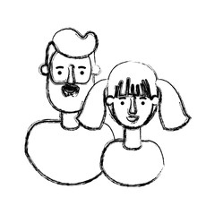couple avatar characters icons