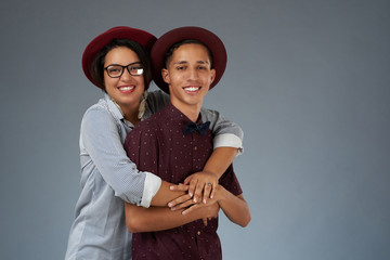 Young latin couple