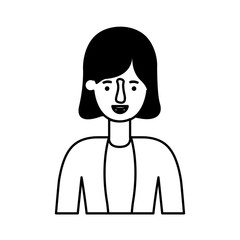 beautiful and young woman character