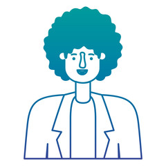 young man with afro avatar character