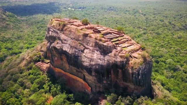 nature, landscape, forest, green, tree, sky, reflection, trees, travel, mountain, scenic, blue, view, outdoors, outdoor, scenery, tourism, park, lifestyle, bikes, Sri Lanka, Sigiriya, aerial, top view