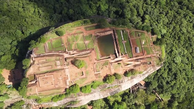 nature, landscape, forest, green, tree, sky, reflection, trees, travel, mountain, scenic, blue, view, outdoors, outdoor, scenery, tourism, park, lifestyle, bikes, Sri Lanka, Sigiriya, aerial, top view