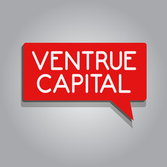 Writing note showing Ventrue Capital. Business photo showcasing financing provided by firms to small early stage ones.