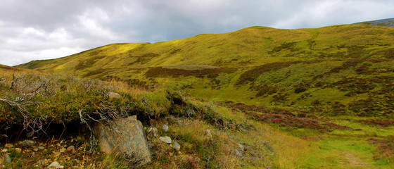 Scottish Highlands. Cairngorm Mountains. Braemar, Royal Deeside, Aberdeenshire, Scotland, UK.