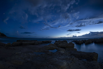 海岸から見たトワイライトの空