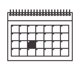 calendar reminder isolated icon