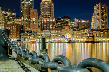 Downtown Boston During the Evening
