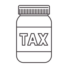 jar with tax icon