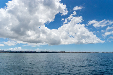 blue sky and sea