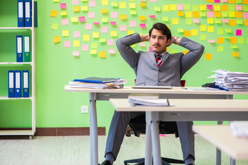 Businessman with many conflicting priorities   