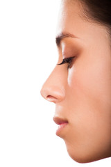 Beautiful woman closeup . Face beauty