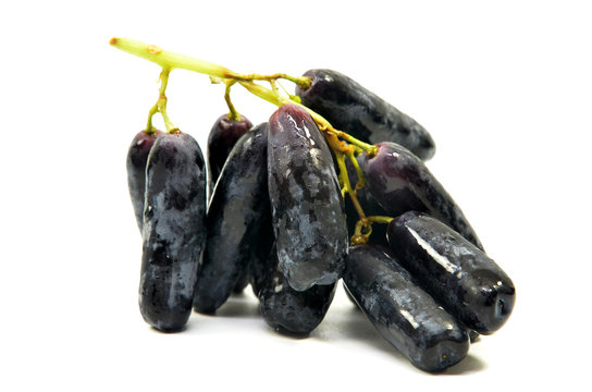 Sweet black sapphire grapes