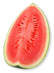 Fototapeta na wymiar Slice watermelon isolated on white clipping path