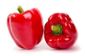 red peppers  isolated on white background