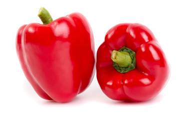 red peppers  isolated on white background