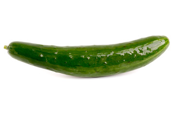 fresh cucumbers isolated on white