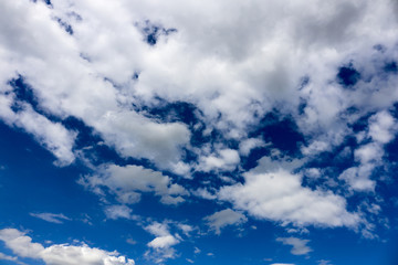 clouds in the blue sky