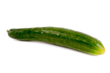 fresh cucumbers isolated on white