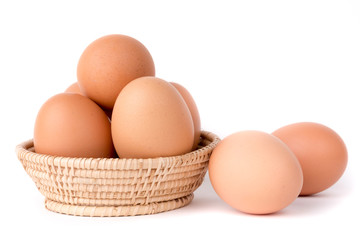 Eggs in a basket